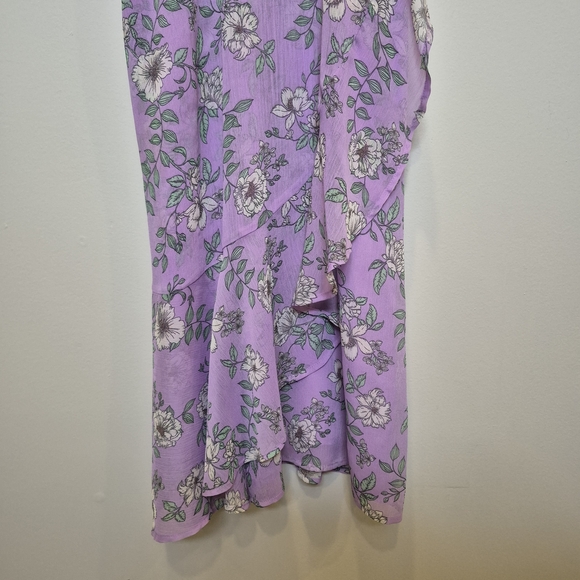 Lush Lavender Floral Spring Maxi Dress - Picture 5 of 6